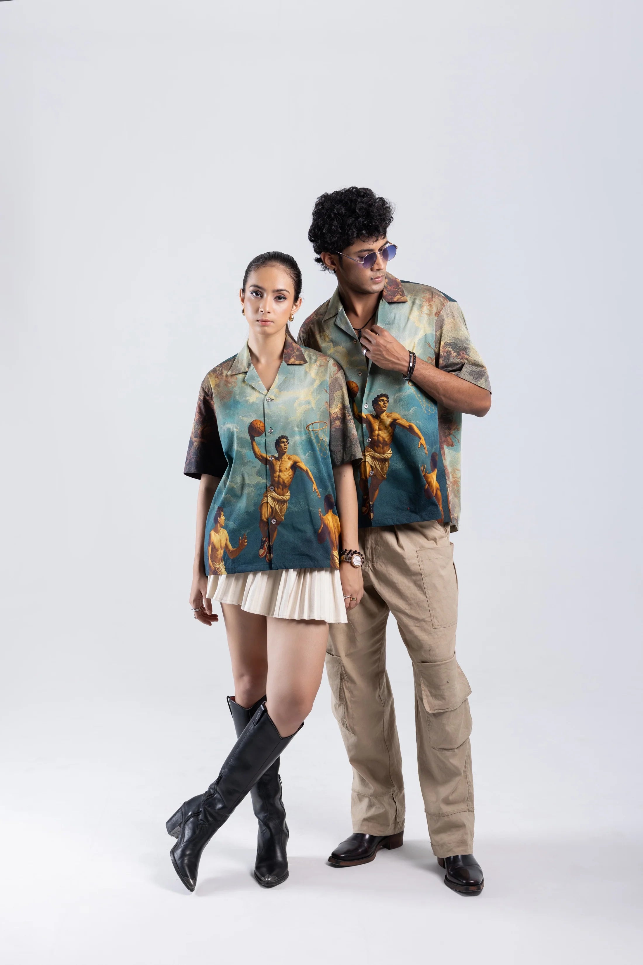 Off Sinners Oversized Cuban Collar Shirt - Court of Chaos