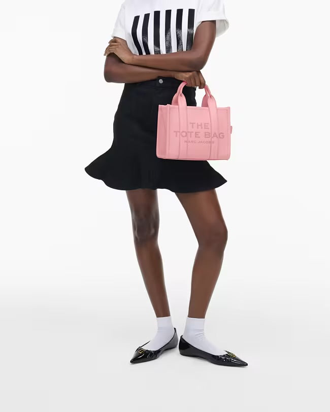 Marc Jacobs The Leather Small Tote Bag - Ribbon Pink