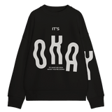 Oversized Sweatshirt Black - It's Okay