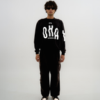 Exhale Label Oversized Sweatshirt Black - It's Okay