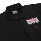 Bear Minimum Oversized Shirt Black - Free Kisses