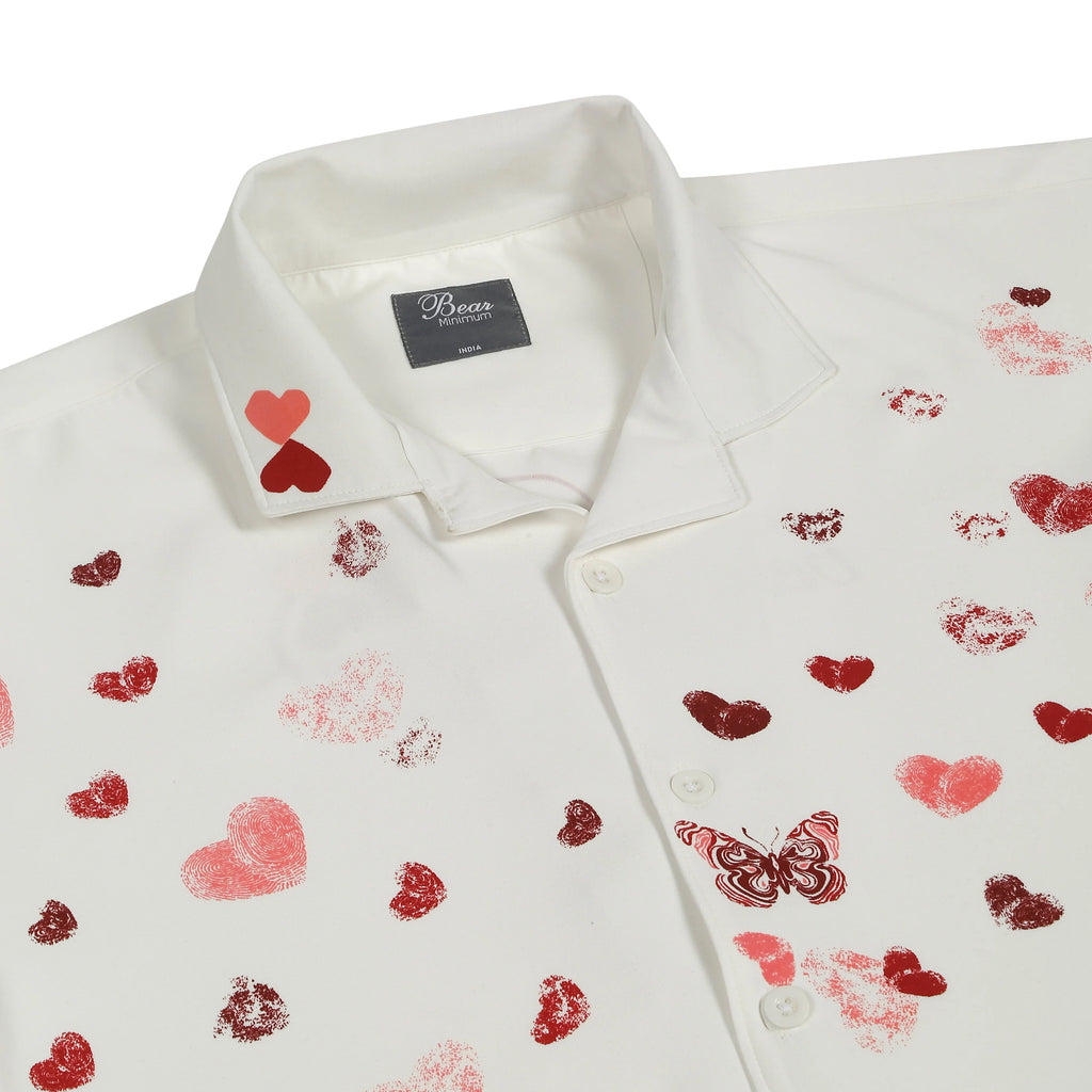 Bear Minimum Oversized Shirt White - Flutter