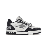 LV Trainer Velcro Strap Monogram Denim Black White