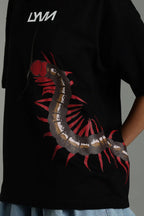 LYVN Oversized T-Shirt Black - Centipede