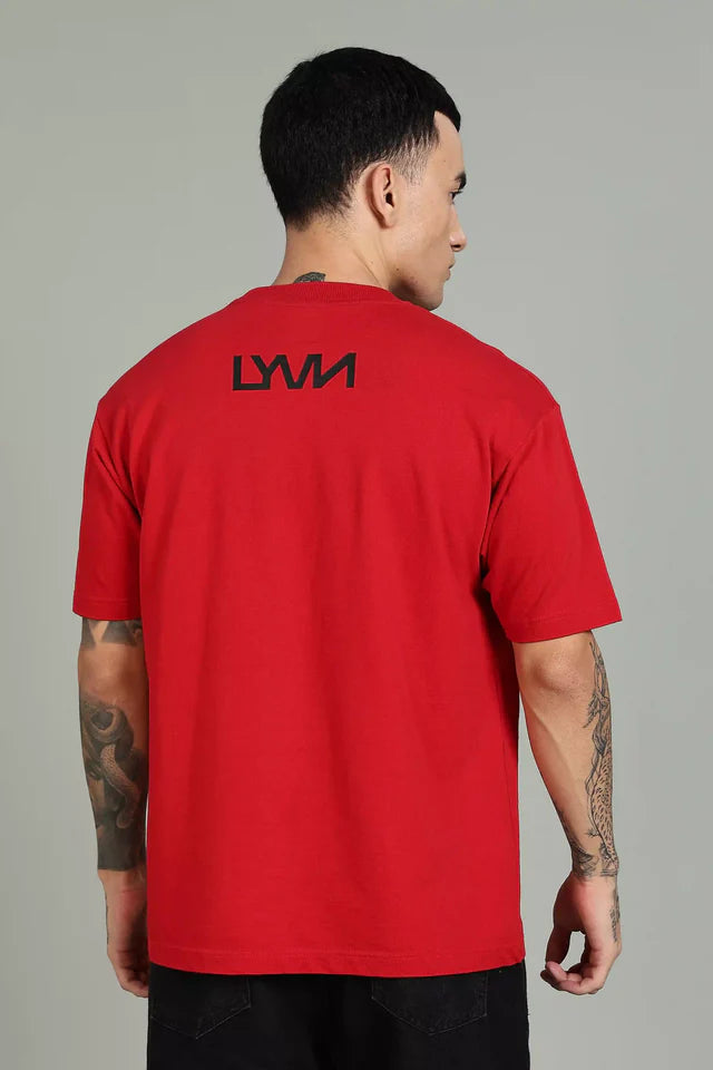 LYVN Oversized T-Shirt Red - Fool Face