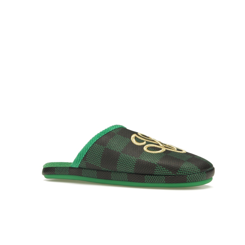 Louis Vuitton LV Palace Slipper Damier Pop Green