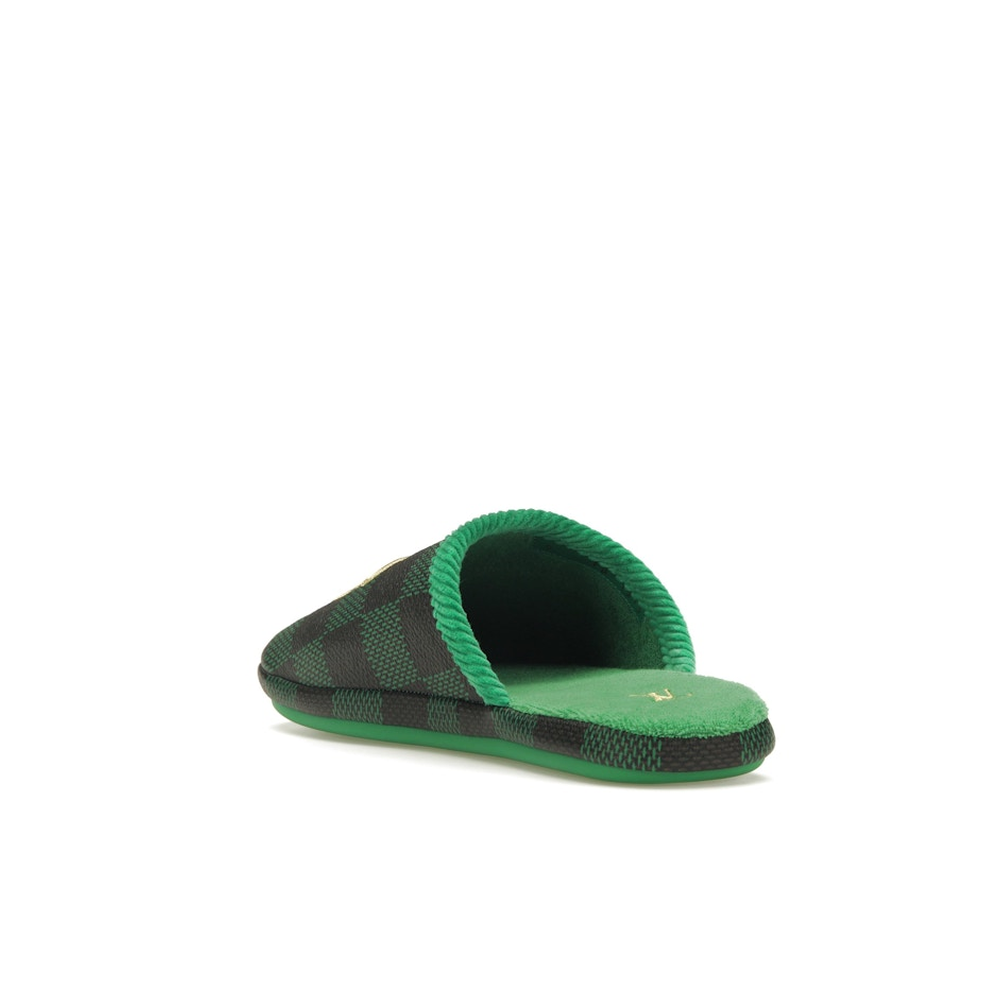 Louis Vuitton LV Palace Slipper Damier Pop Green