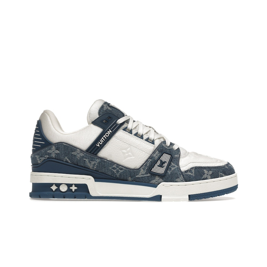 Louis Vuitton LV Trainer White Blue 'Monogram Denim'