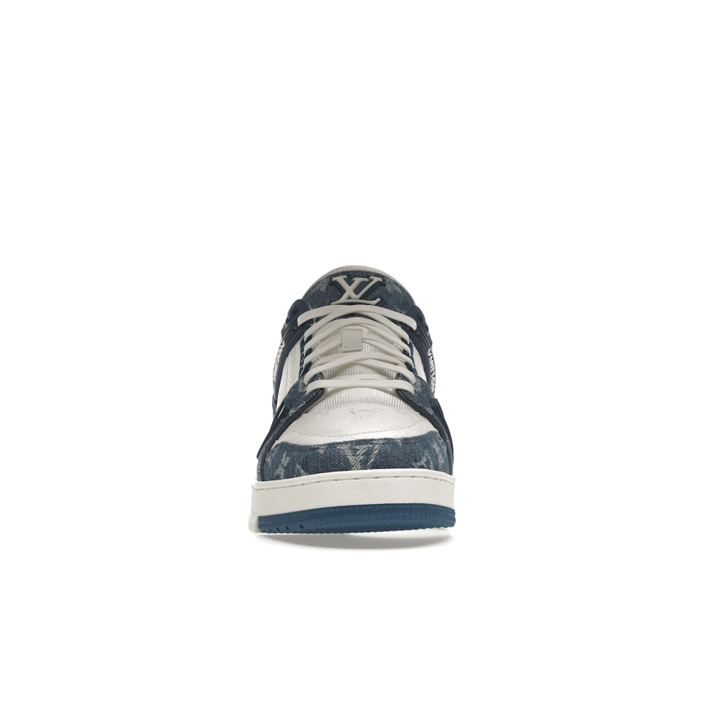 Louis Vuitton LV Trainer White Blue 'Monogram Denim'