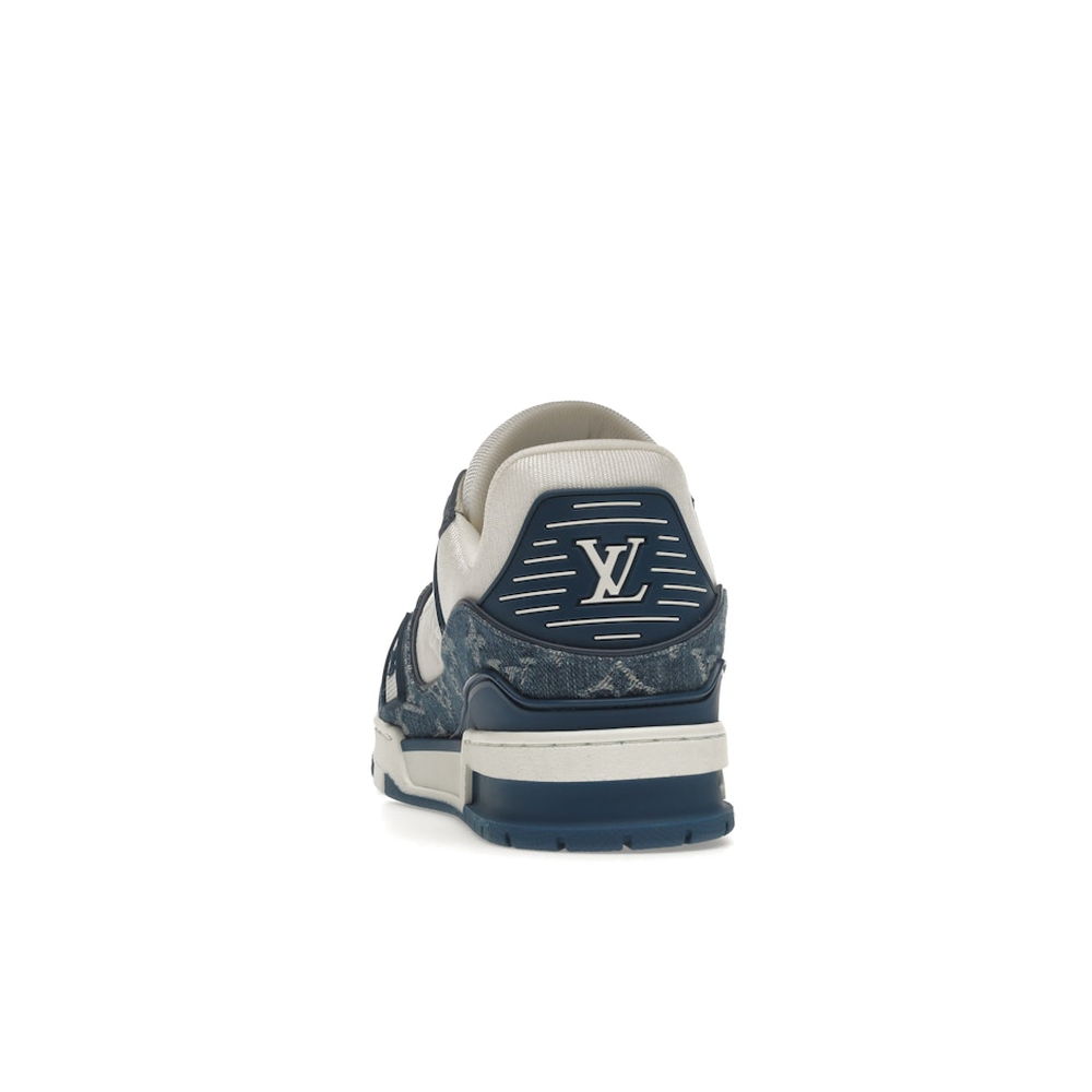 Louis Vuitton LV Trainer White Blue 'Monogram Denim'