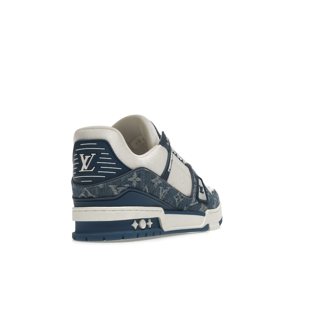 Louis Vuitton LV Trainer White Blue 'Monogram Denim'