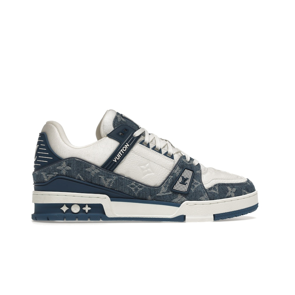 Louis Vuitton LV Trainer White Blue 'Monogram Denim'