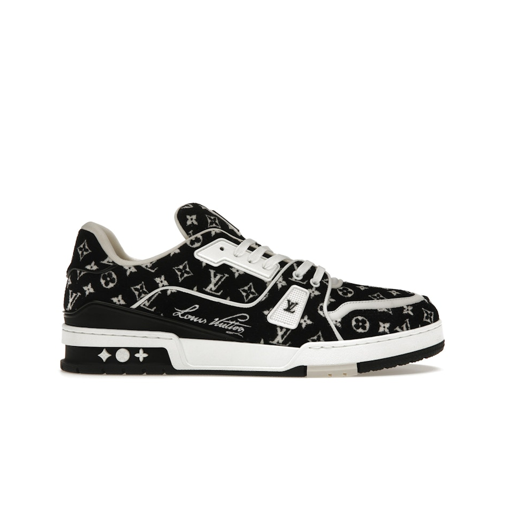 Louis Vuitton LV Trainer White Black 'Monogram Textile'