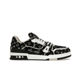 LV Trainer White Black 'Monogram Textile'