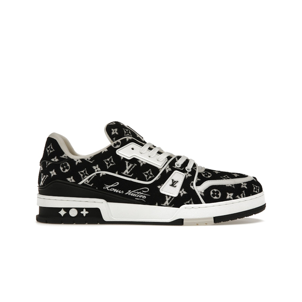 Louis Vuitton LV Trainer White Black 'Monogram Textile' - reference