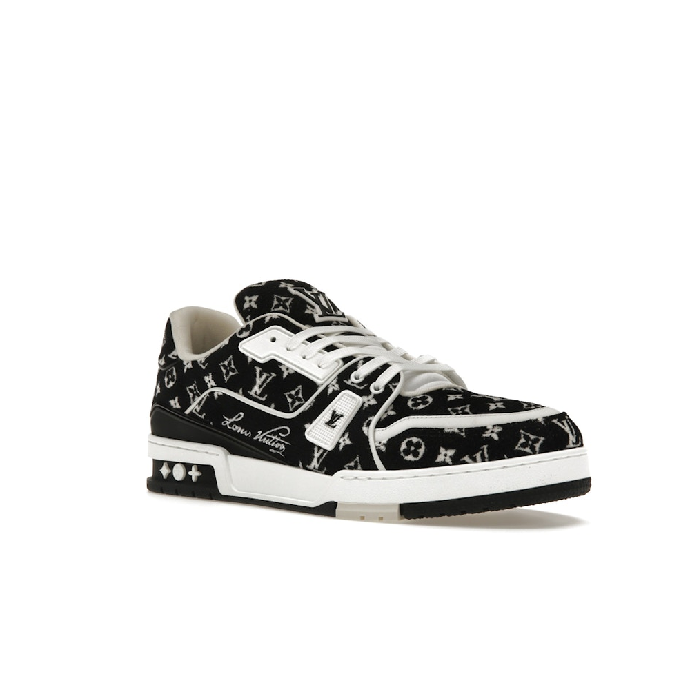 Louis Vuitton LV Trainer White Black 'Monogram Textile'