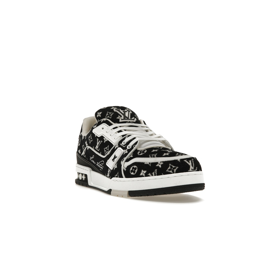 Louis Vuitton LV Trainer White Black 'Monogram Textile'