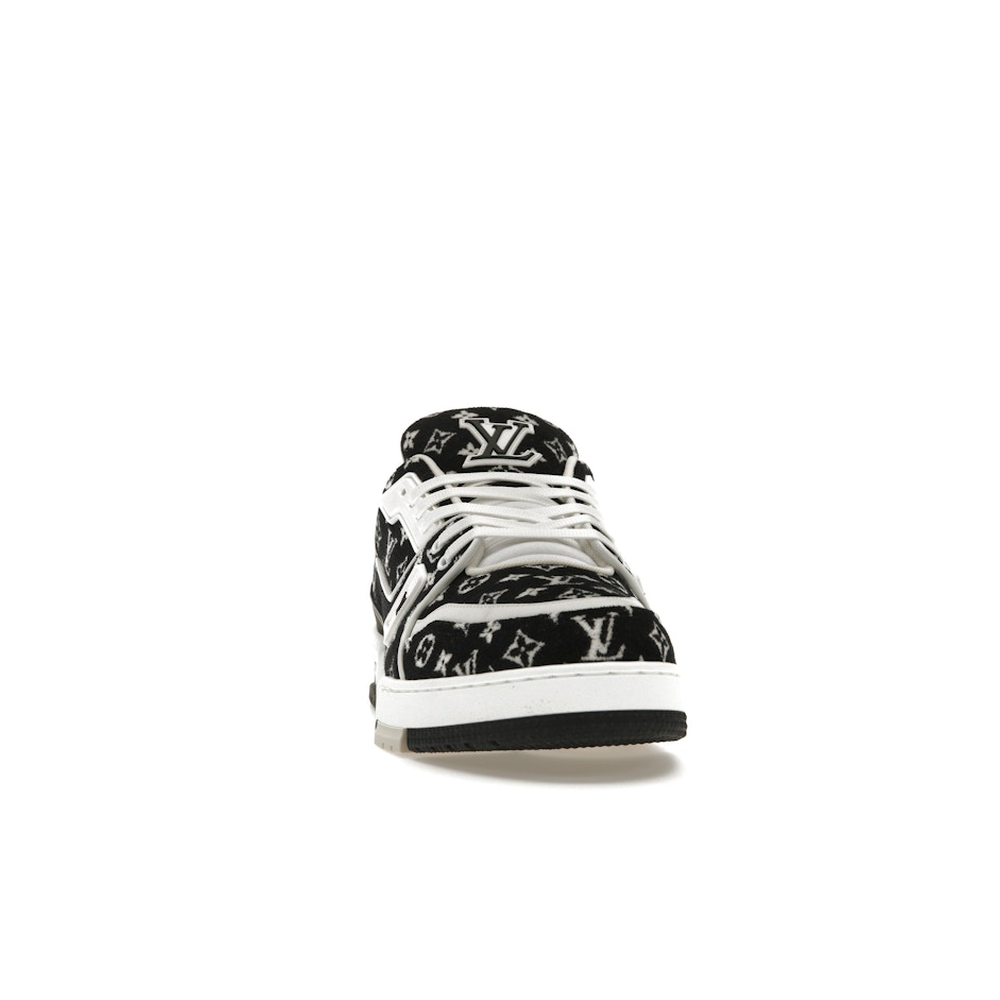 Louis Vuitton LV Trainer White Black 'Monogram Textile'