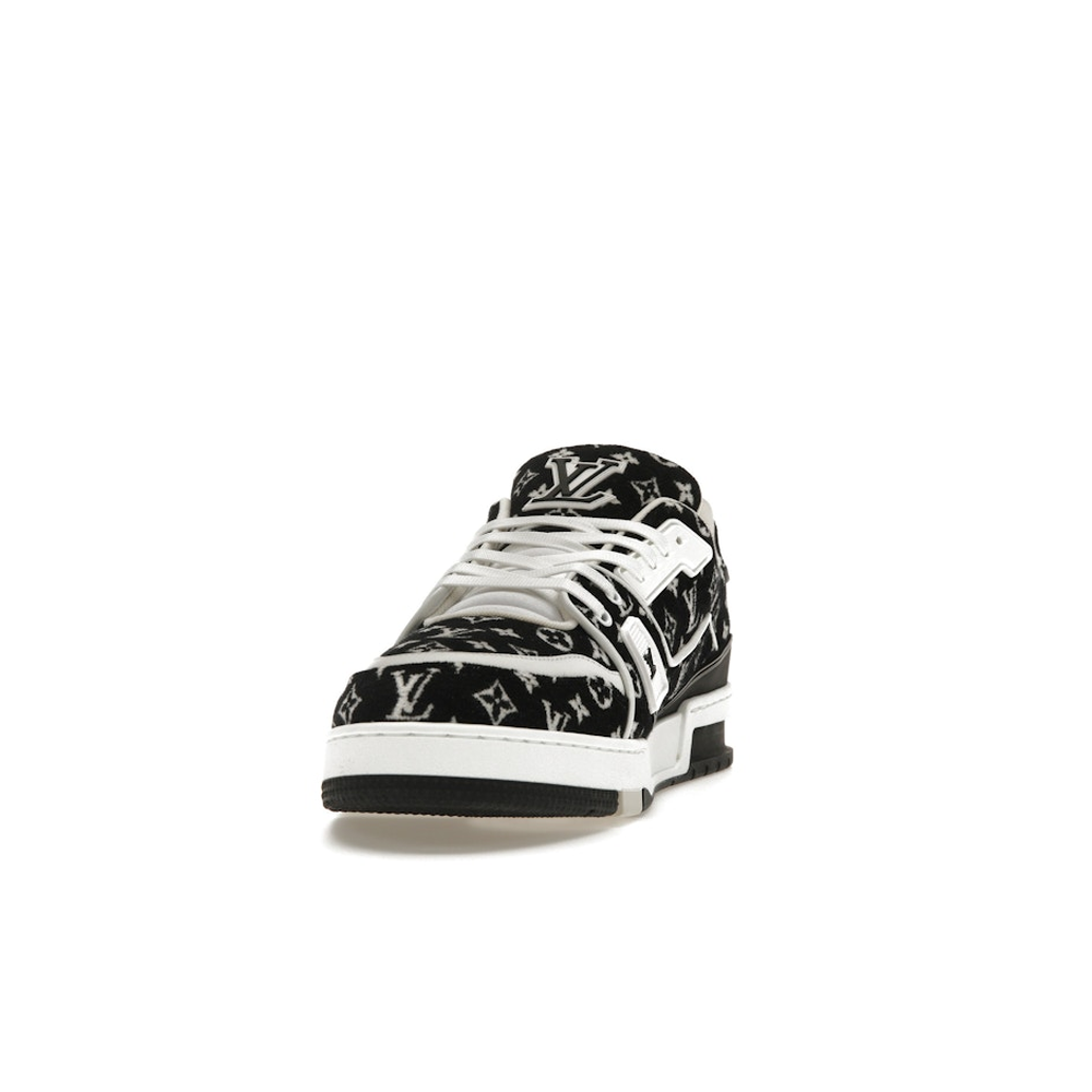 Louis Vuitton LV Trainer White Black 'Monogram Textile'