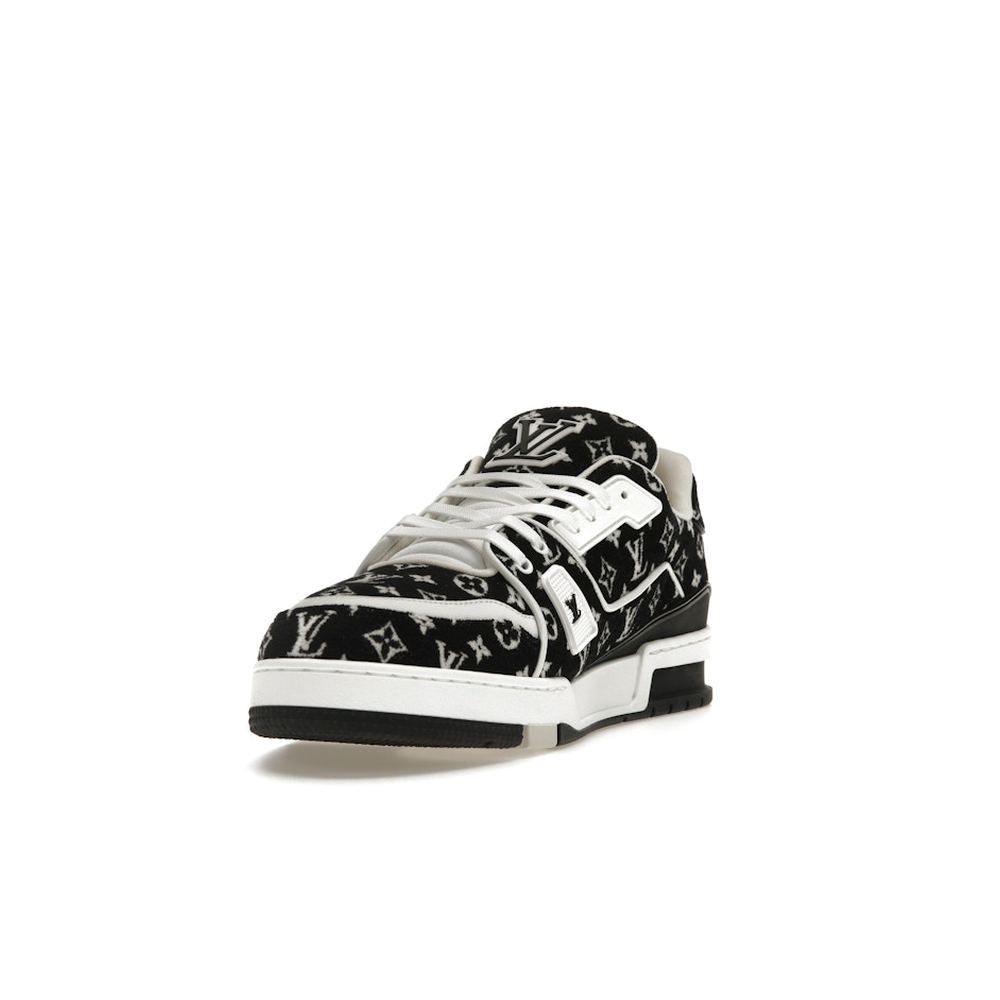 Louis Vuitton LV Trainer White Black 'Monogram Textile'