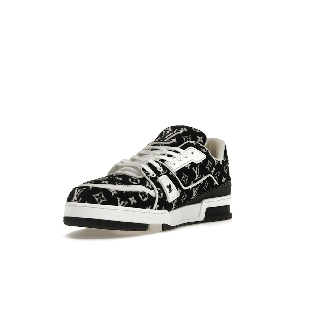 Louis Vuitton LV Trainer White Black 'Monogram Textile'