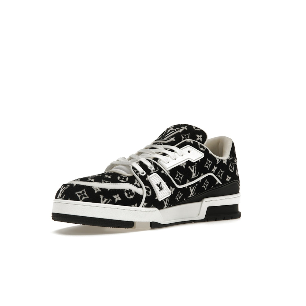 Louis Vuitton LV Trainer White Black 'Monogram Textile'