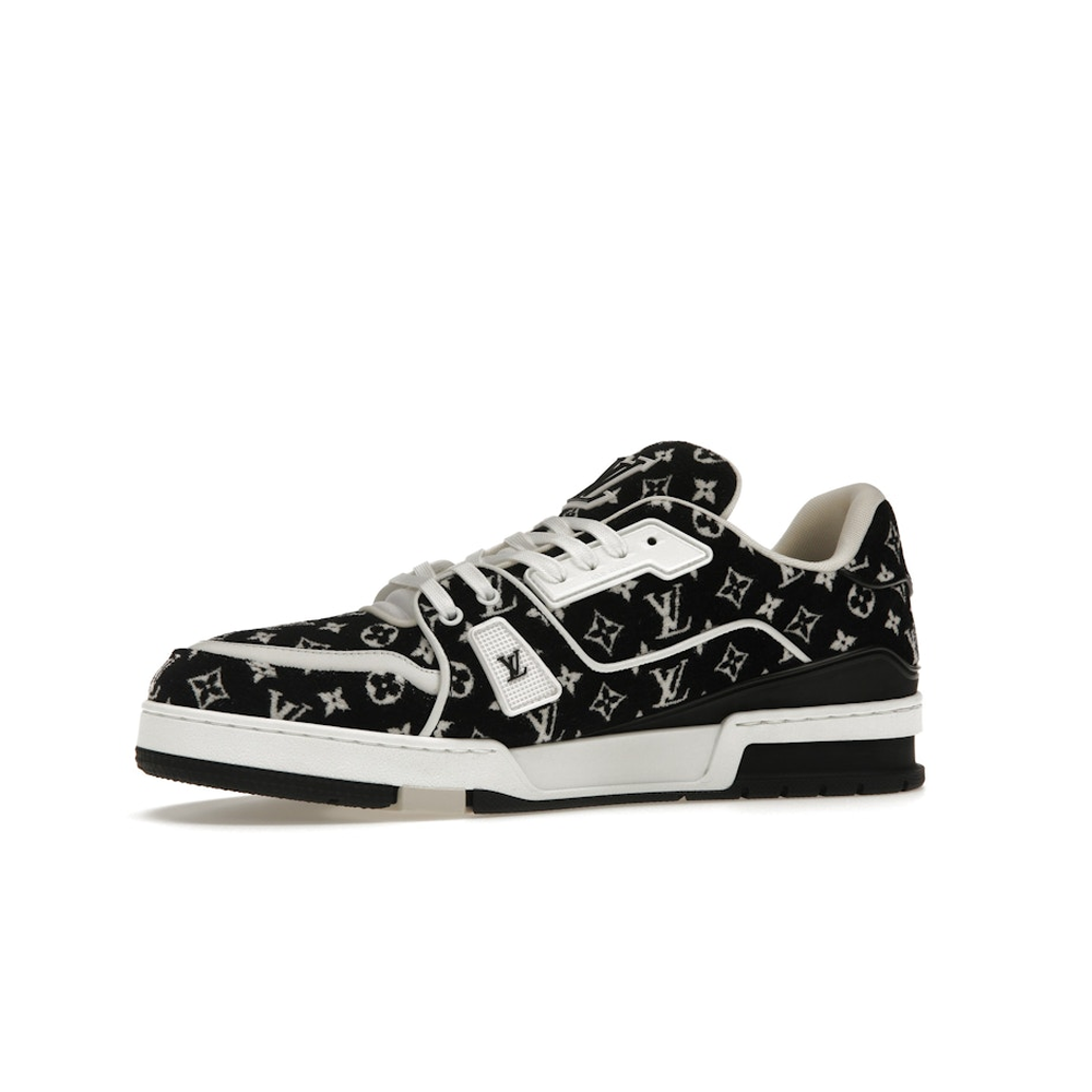 Louis Vuitton LV Trainer White Black 'Monogram Textile'