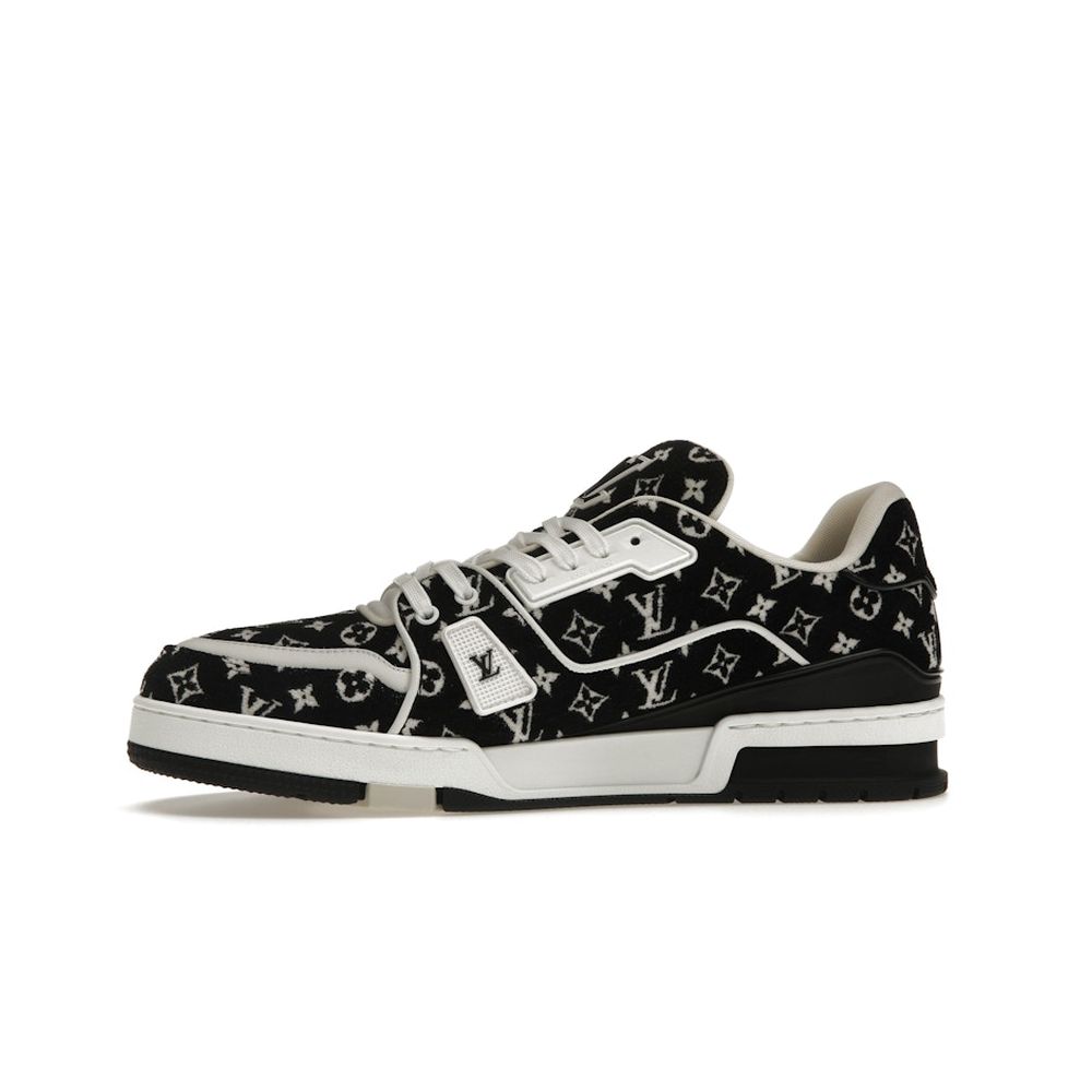 Louis Vuitton LV Trainer White Black 'Monogram Textile'