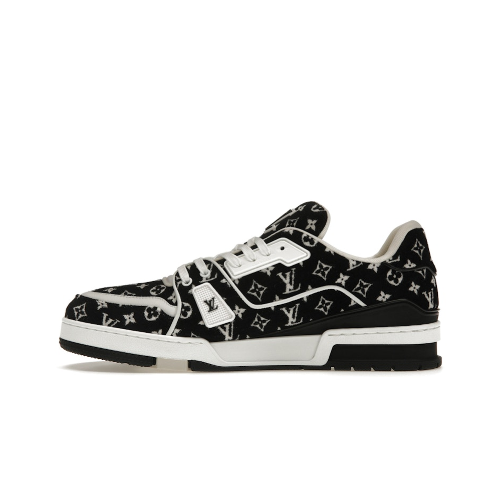 Louis Vuitton LV Trainer White Black 'Monogram Textile'