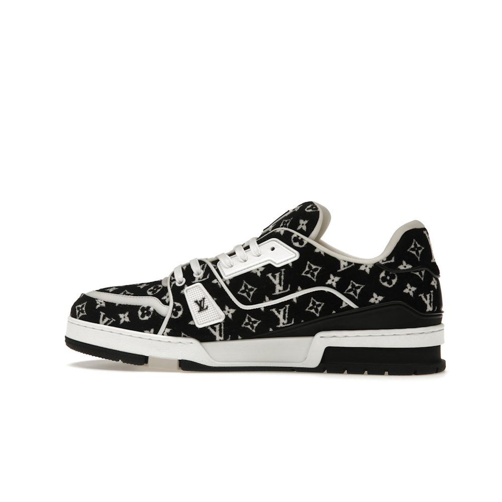 Louis Vuitton LV Trainer White Black 'Monogram Textile'