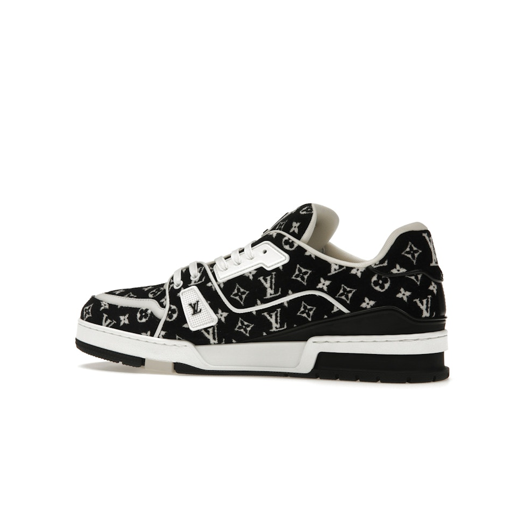 Louis Vuitton LV Trainer White Black 'Monogram Textile'