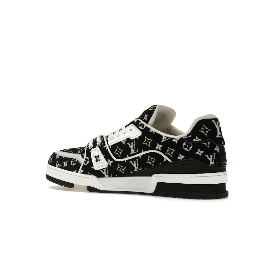 Louis Vuitton LV Trainer White Black 'Monogram Textile'