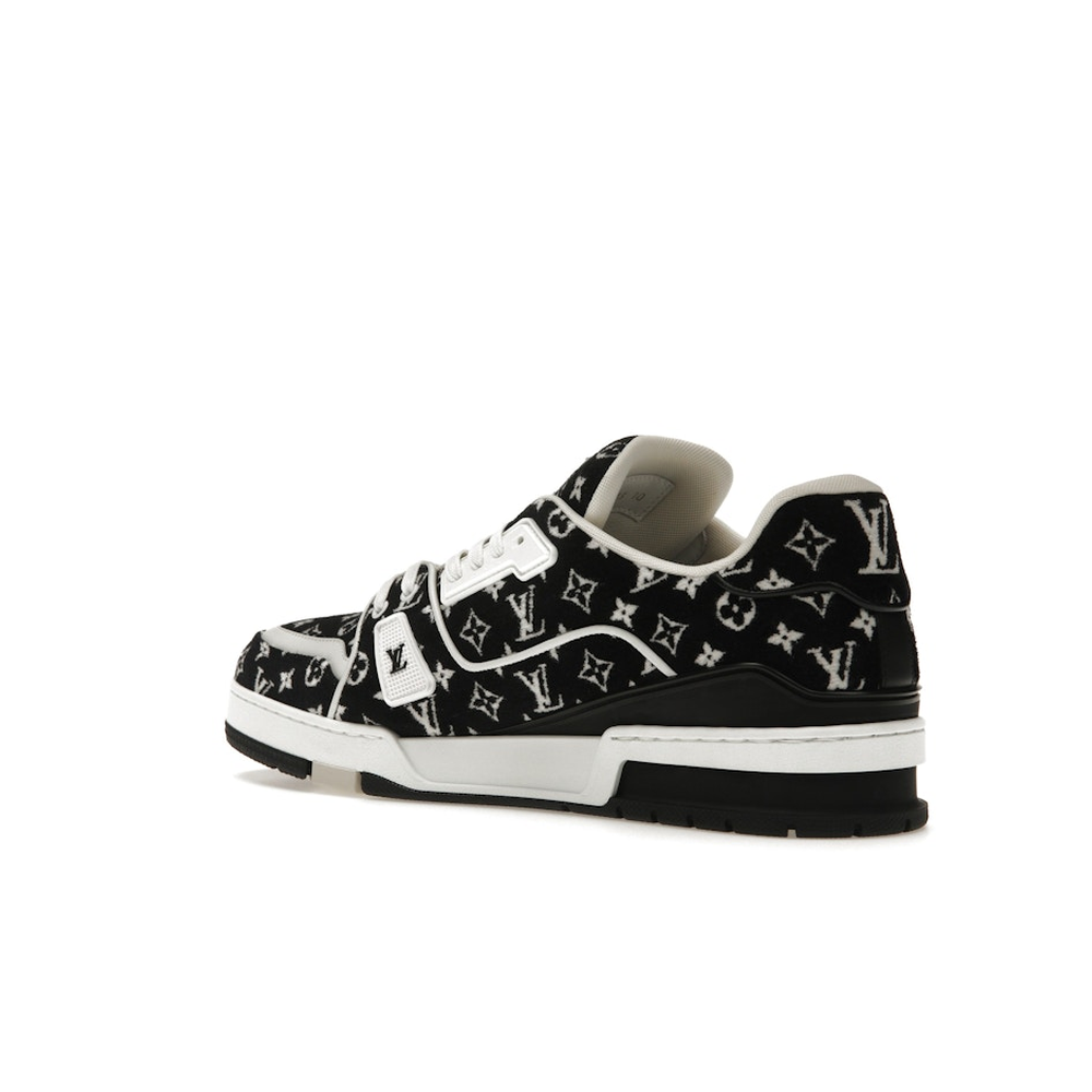 Louis Vuitton LV Trainer White Black 'Monogram Textile'