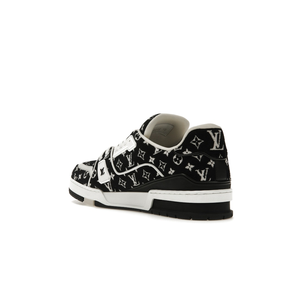 Louis Vuitton LV Trainer White Black 'Monogram Textile'