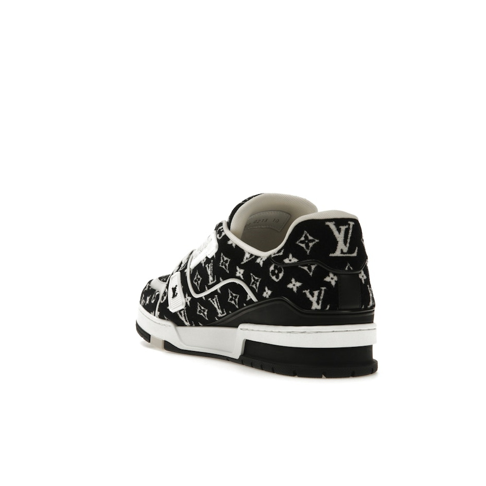 Louis Vuitton LV Trainer White Black 'Monogram Textile'