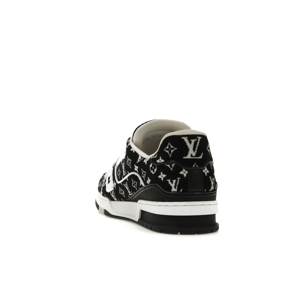 Louis Vuitton LV Trainer White Black 'Monogram Textile'