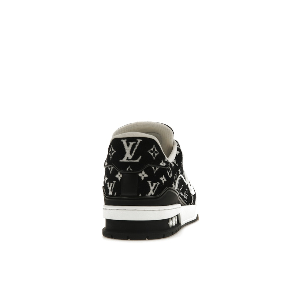 Louis Vuitton LV Trainer White Black 'Monogram Textile'