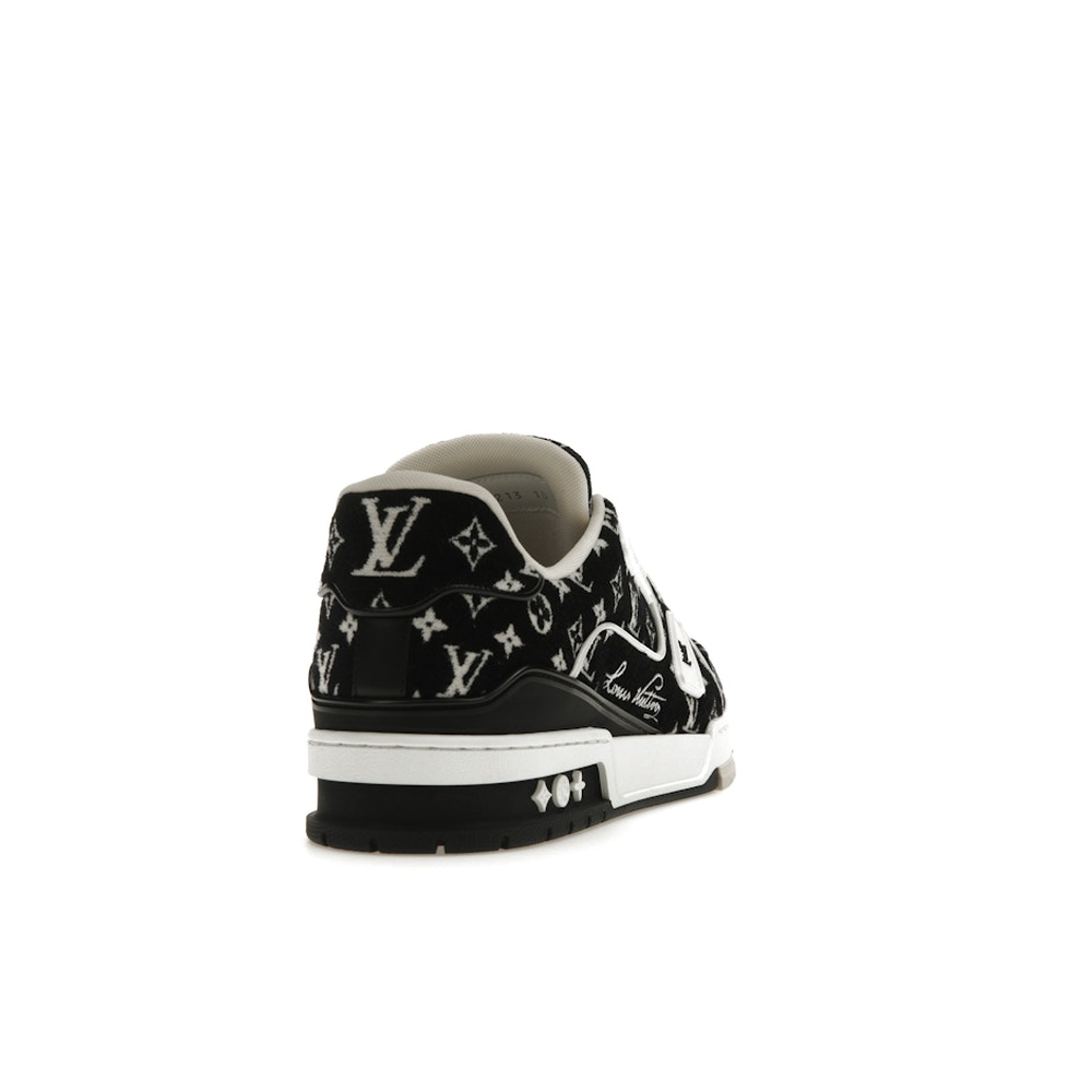 Louis Vuitton LV Trainer White Black 'Monogram Textile'