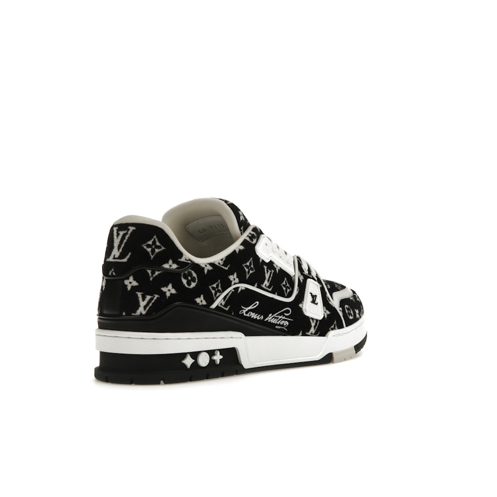 Louis Vuitton LV Trainer White Black 'Monogram Textile'