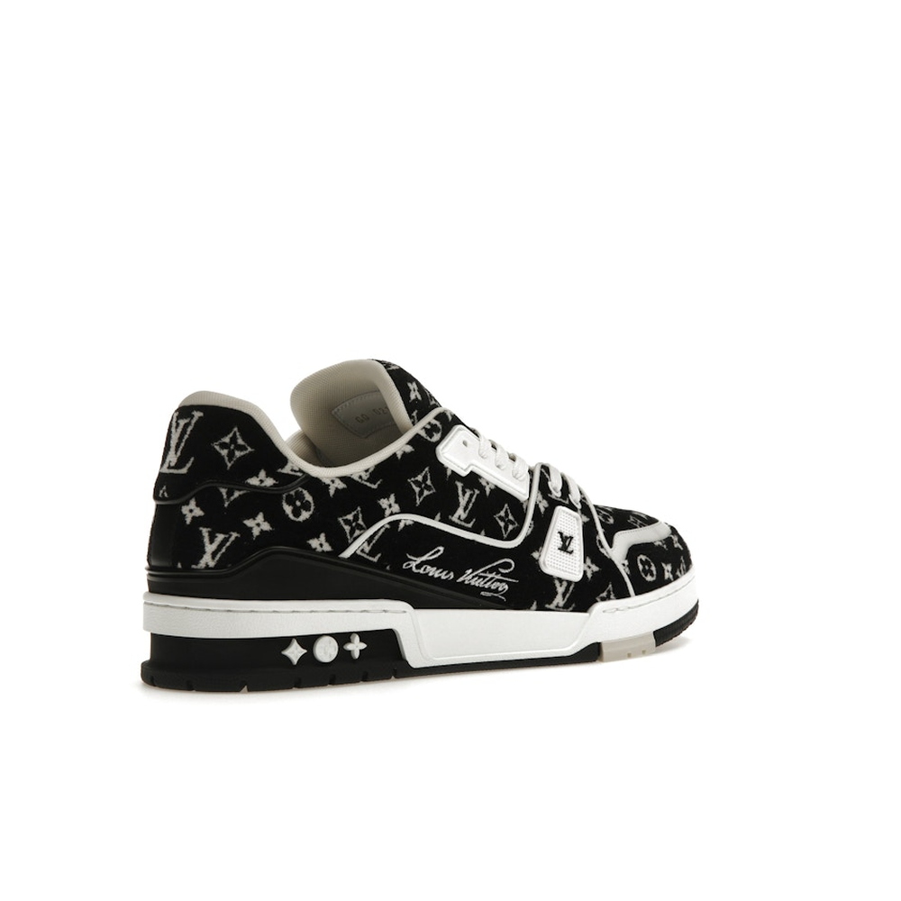 Louis Vuitton LV Trainer White Black 'Monogram Textile'