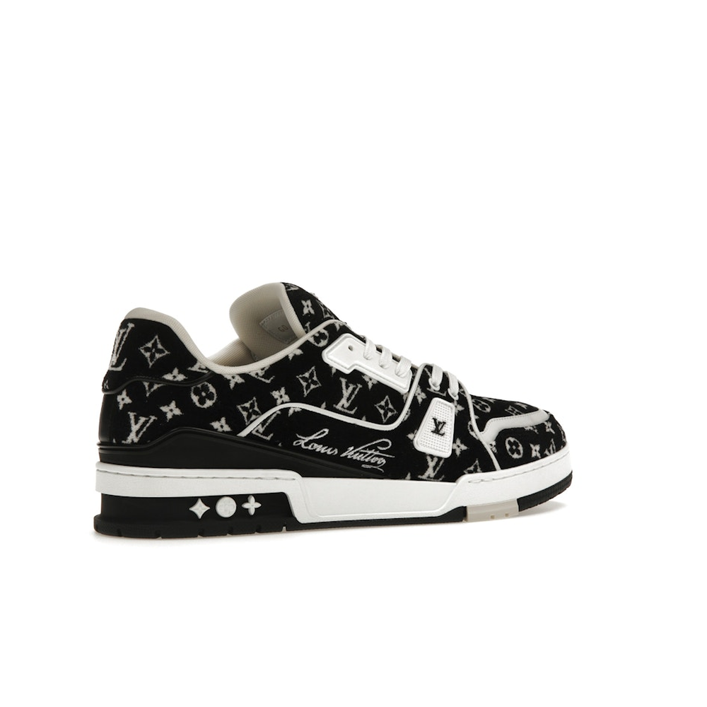 Louis Vuitton LV Trainer White Black 'Monogram Textile'