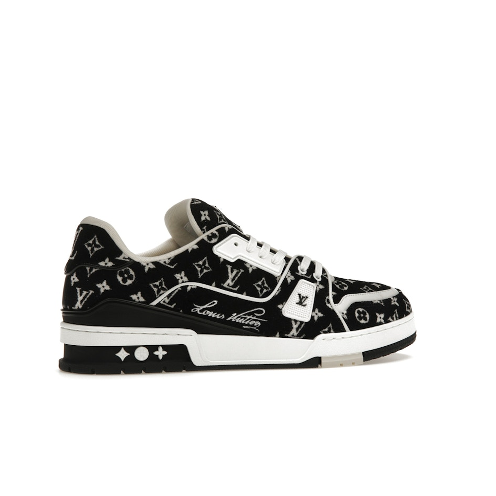 Louis Vuitton LV Trainer White Black 'Monogram Textile'