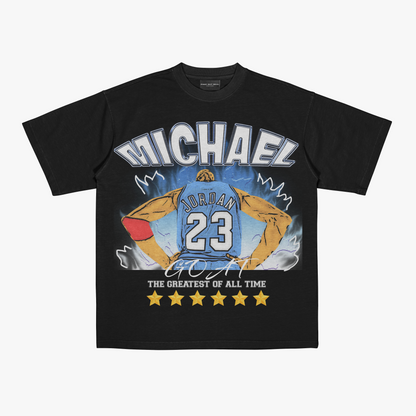 FakeButReal Bootleg Michael Jordan Black Oversize T-Shirt