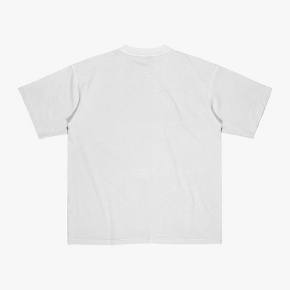 WalaWali Unisex 'Hip Hop' Slim Fit White Tee