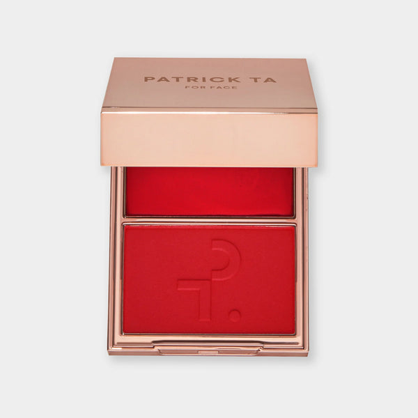 Patrick Ta Major Headlines Double-Take Crème & Powder Blush Duo - She Left Me On Red (Matte)