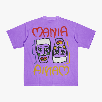 FakeButReal 'Mania' Lavender Oversize T-Shirt