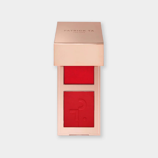Patrick Ta Mini Major Headlines Double-Take Crème & Powder Blush Duo - She Left Me On Red