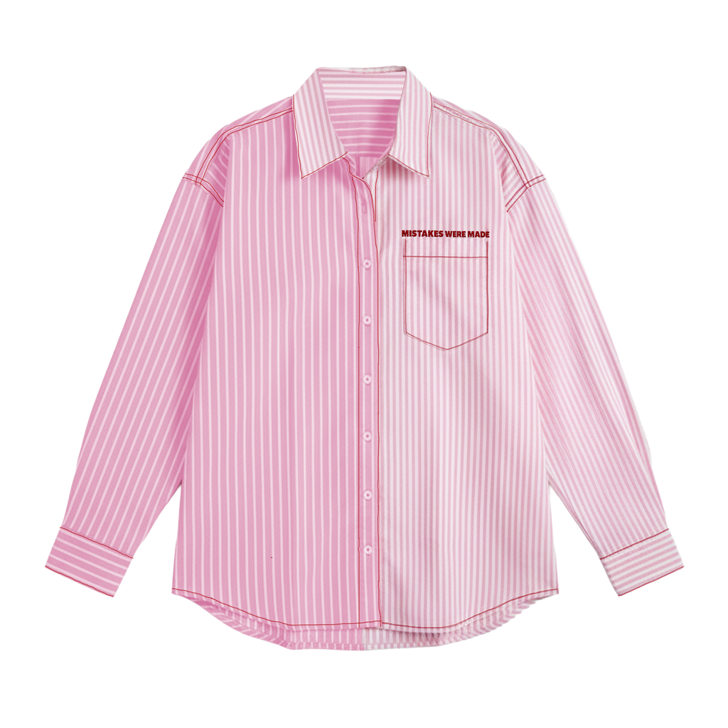 Exhale Label Oversized Shirt Pink - Mistake
