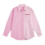 Exhale Label Oversized Shirt Pink - Mistake