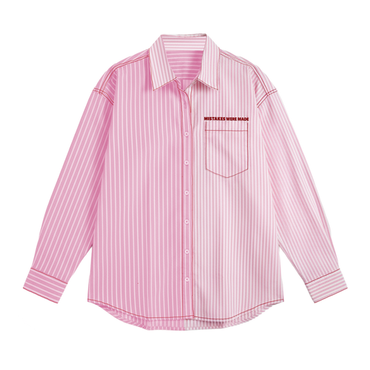 Exhale Label Oversized Shirt Pink - Mistake